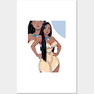 2 Native American Princess Posters and Art